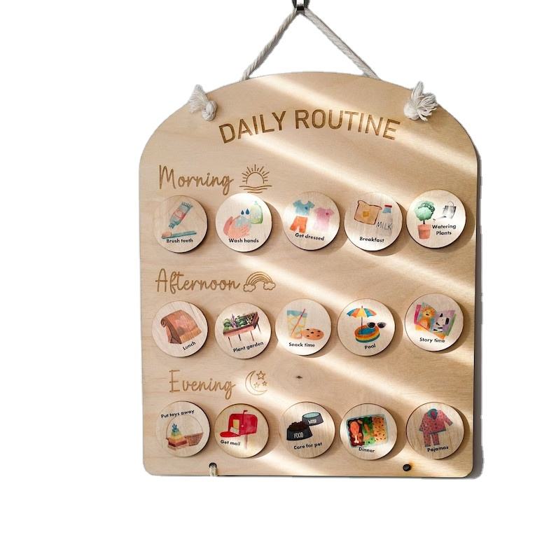 Custom Kids Wooden Daily Respo - Kids Education Plan reseña y precio