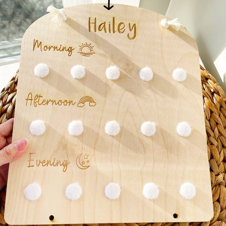 Custom Kids Wooden Daily Respo - Kids Education Plan reseña y precio