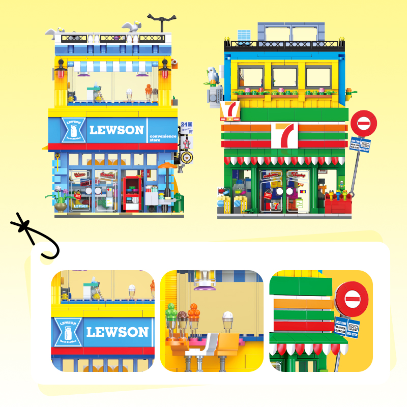 1263+PCS Street Scene Convenie - Kids Education App reseña y precio