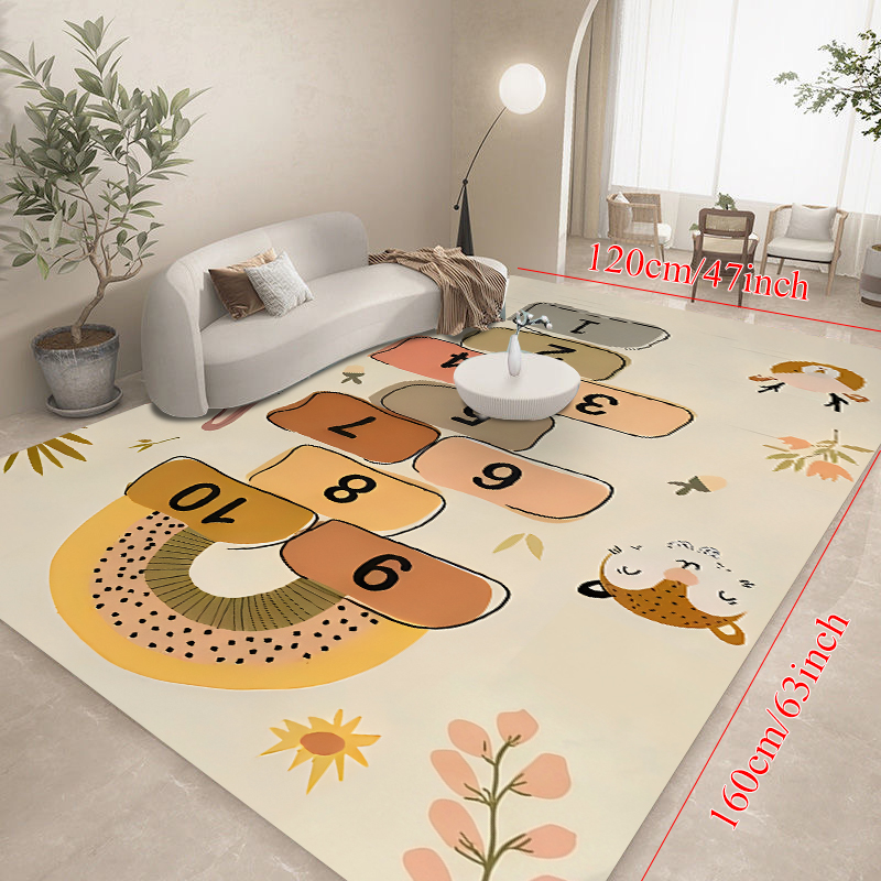 Cute Cartoon Animal Hopscotch  - Kids Education Rug reseña y precio