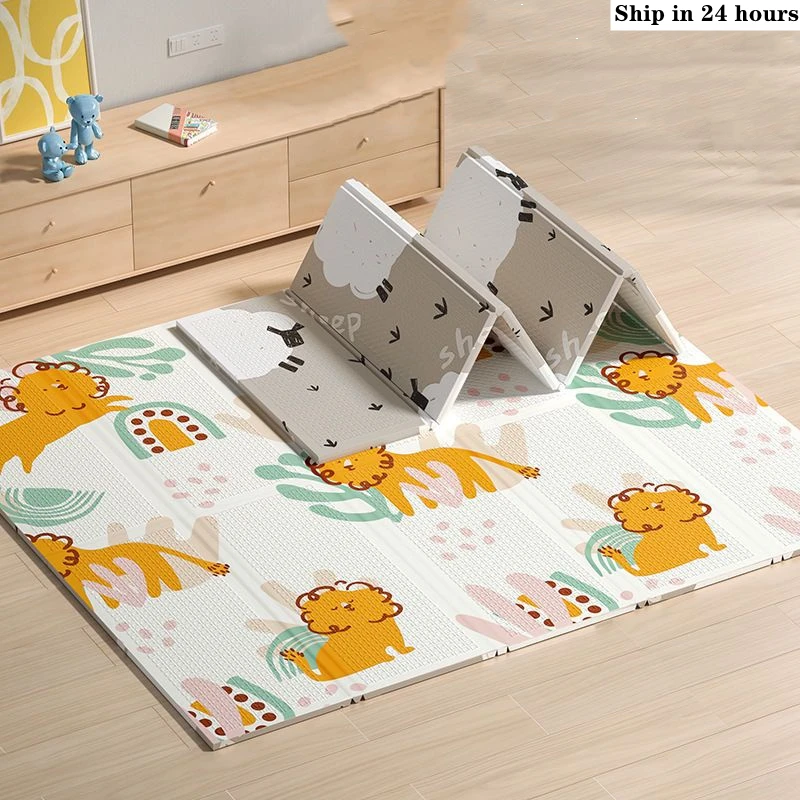 Baby Play Mats Foldable Xpe Pu - Kids Education Rug reseña y precio