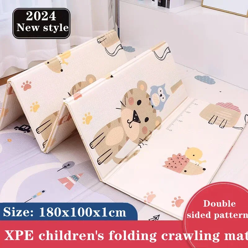 Baby Play Mats Foldable Xpe Pu - Kids Education Rug reseña y precio