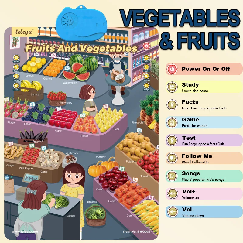 Interactive Talking ABC Alphab - Kids Education Charts reseña y precio