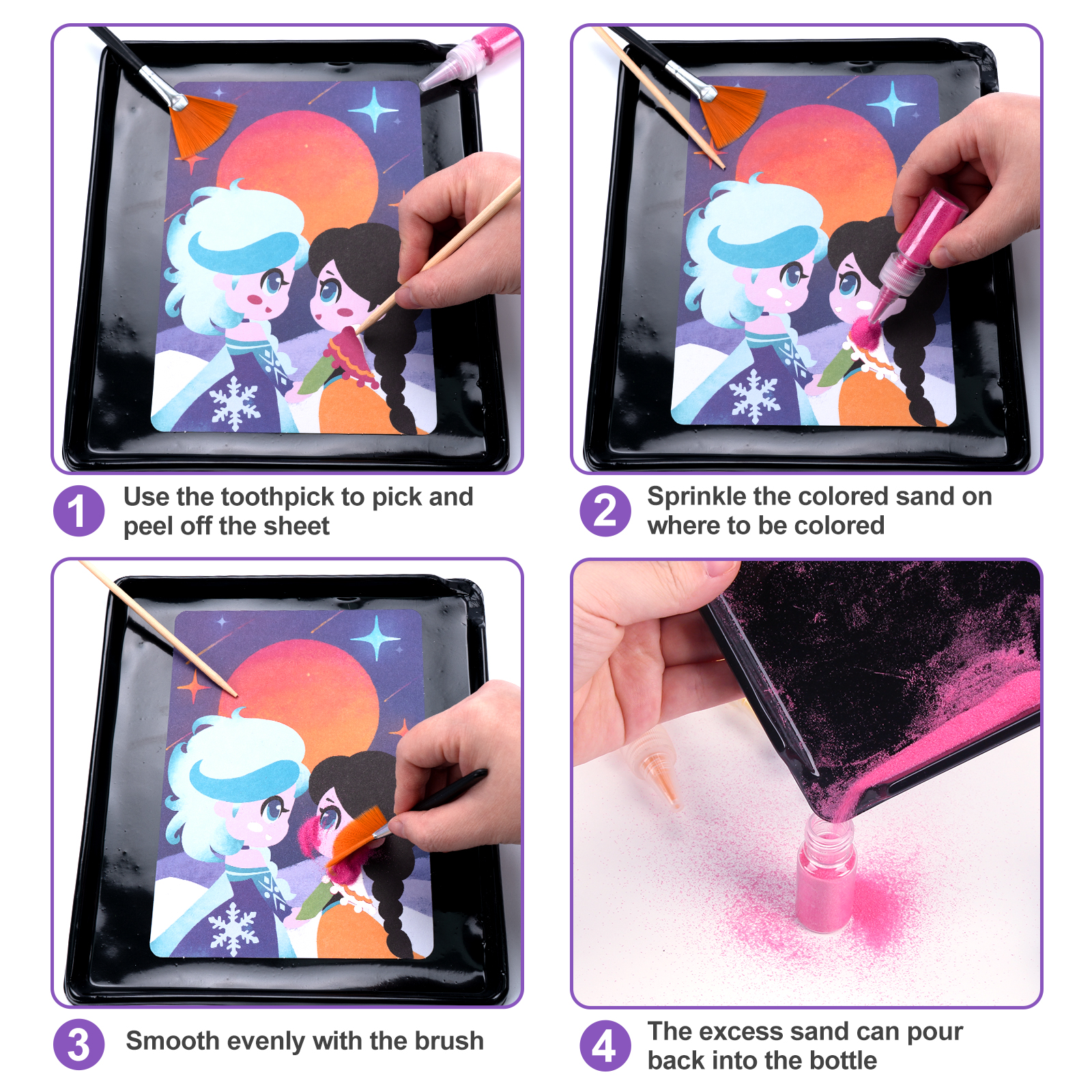 DIY Sand Painting Animal Princ - Kids Education Card reseña y precio