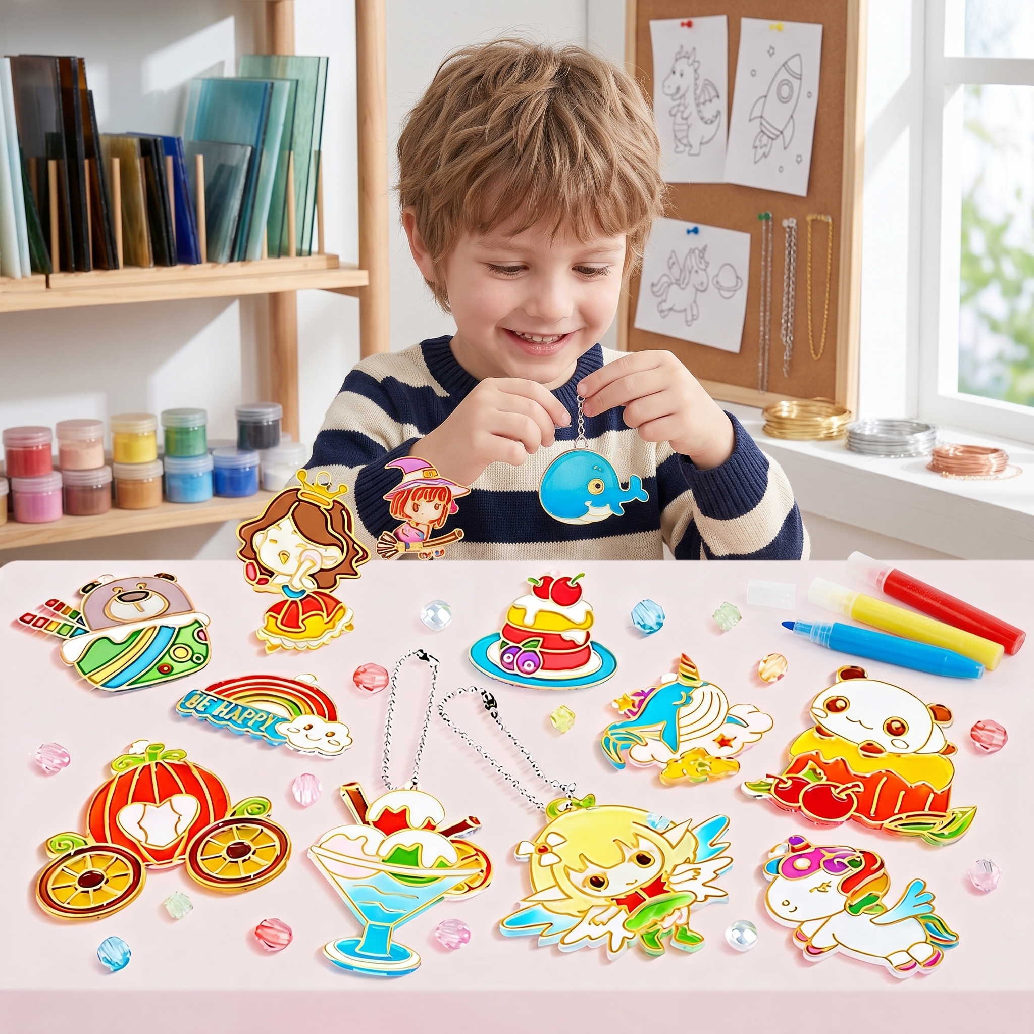 DIY Crystal Gel Painting Kit C - Kids Education App reseña y precio