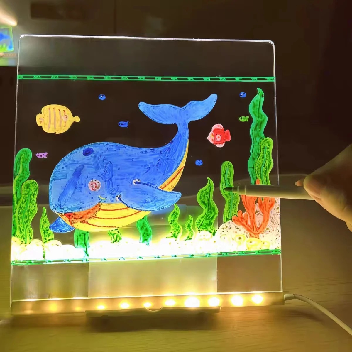 Magic Glow Kids Drawing Board: - Kids Education Tablet reseña y precio