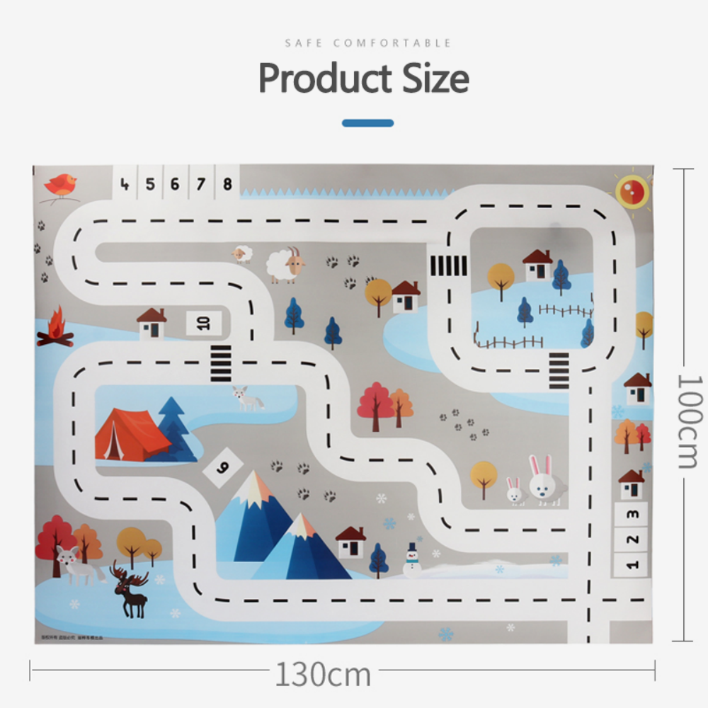 130*100CM Baby Play Mat City T - Kids Education Rug reseña y precio