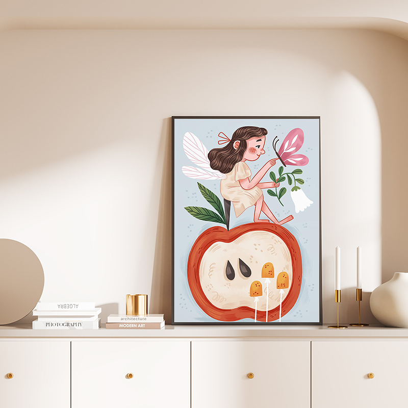 Floral Alphabet Education Kid  - Kids Education Room reseña y precio