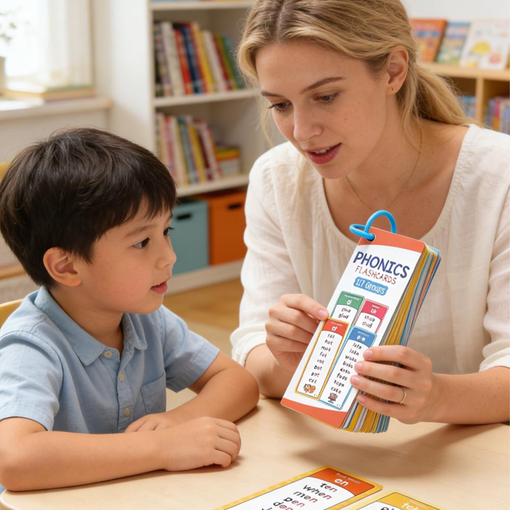 117 Groups Phonics Flashcards  - Kids Education Card reseña y precio
