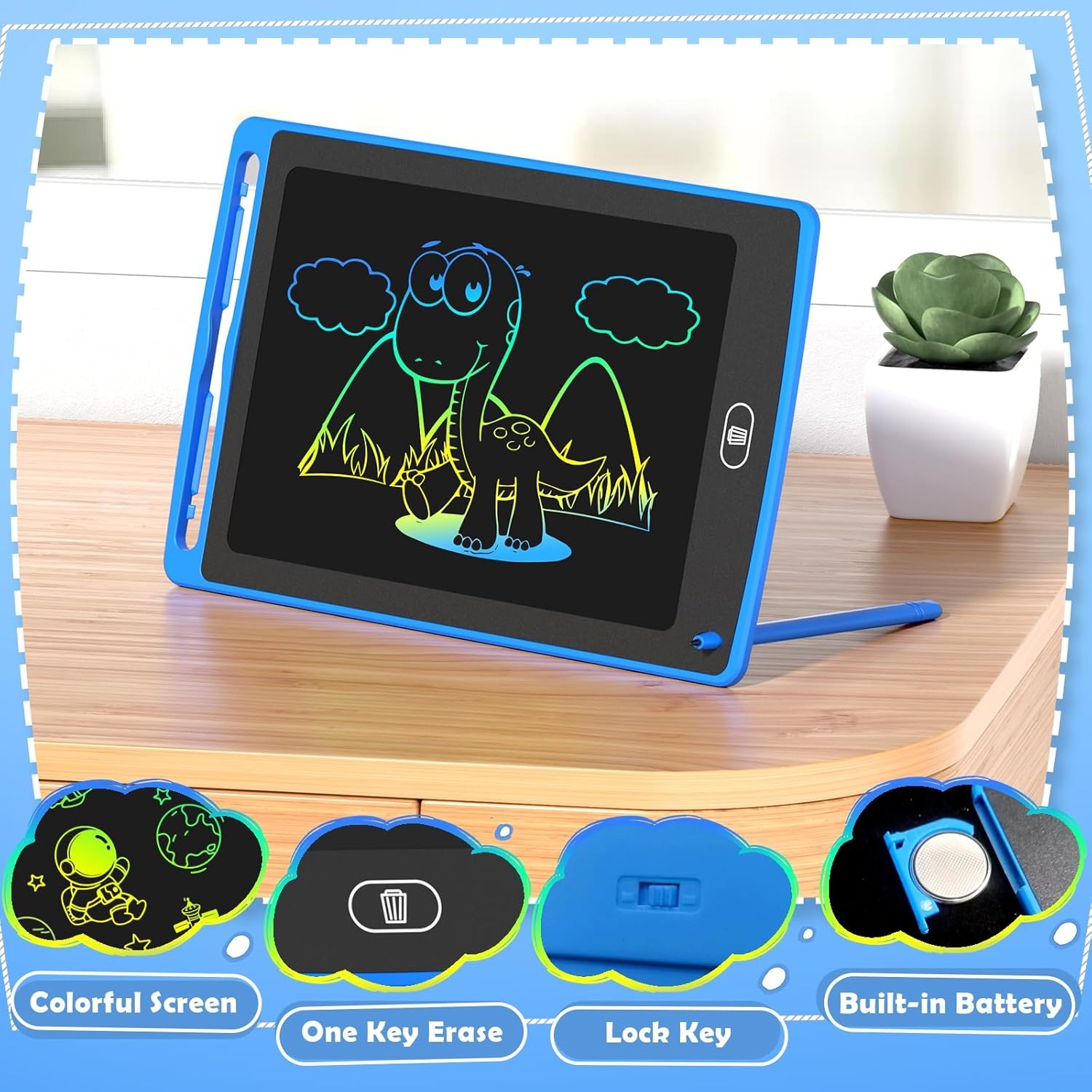 Pack LCD Writing Tablet for Ki - Kids Education Tablet reseña y precio