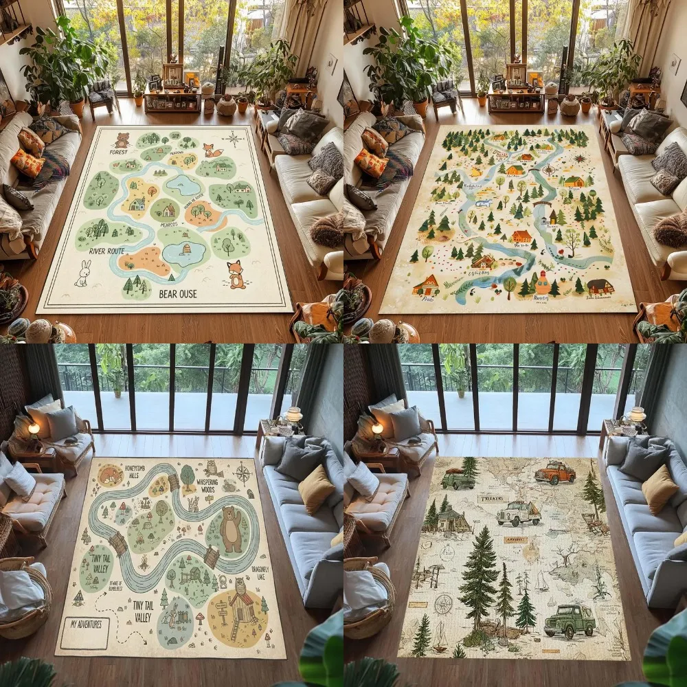 Vibrant Interactive Kids World - Kids Education Rug reseña y precio