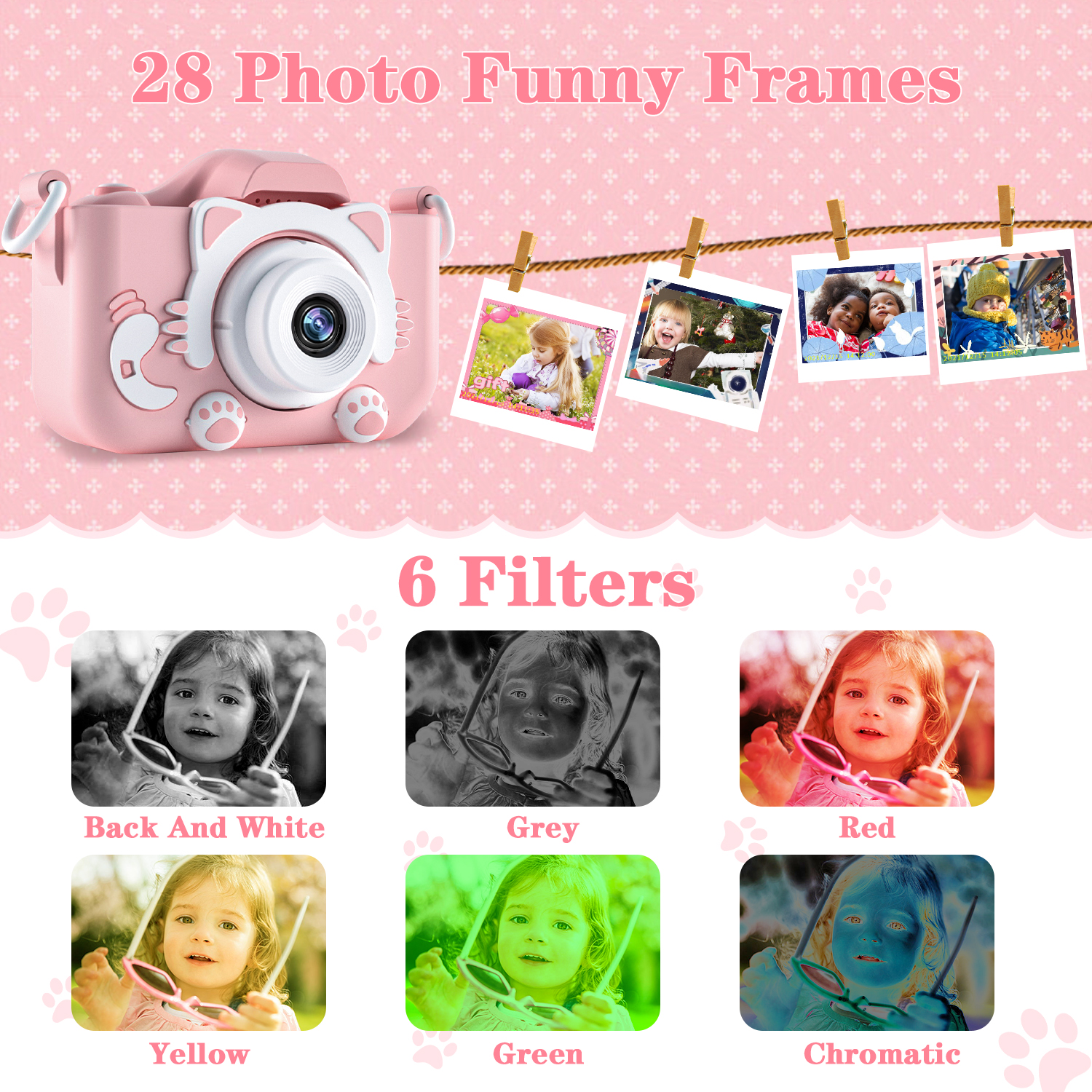 Kids Camera for Girls 1080P HD - Kids Education Card reseña y precio