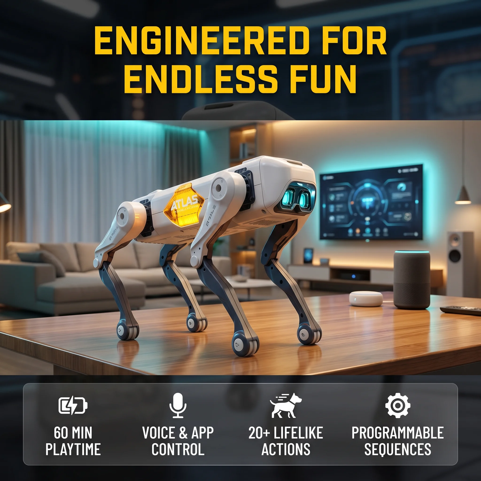 AI Smart Robot Dog, Voice & AP - Kids Education App reseña y precio