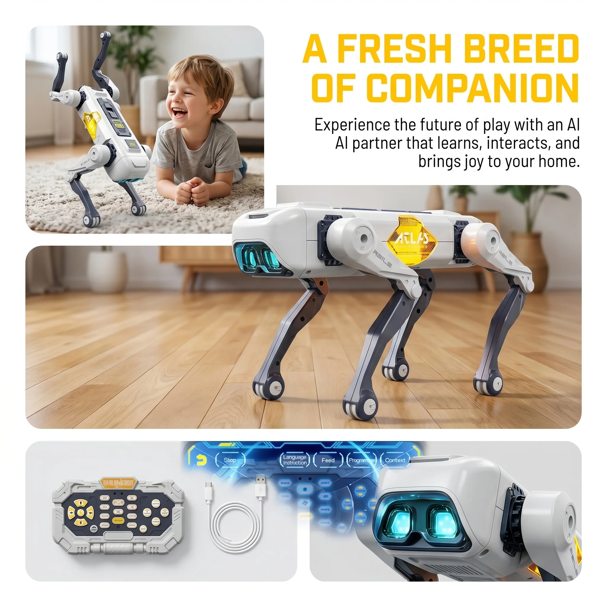 AI Smart Robot Dog, Voice & AP - Kids Education App reseña y precio