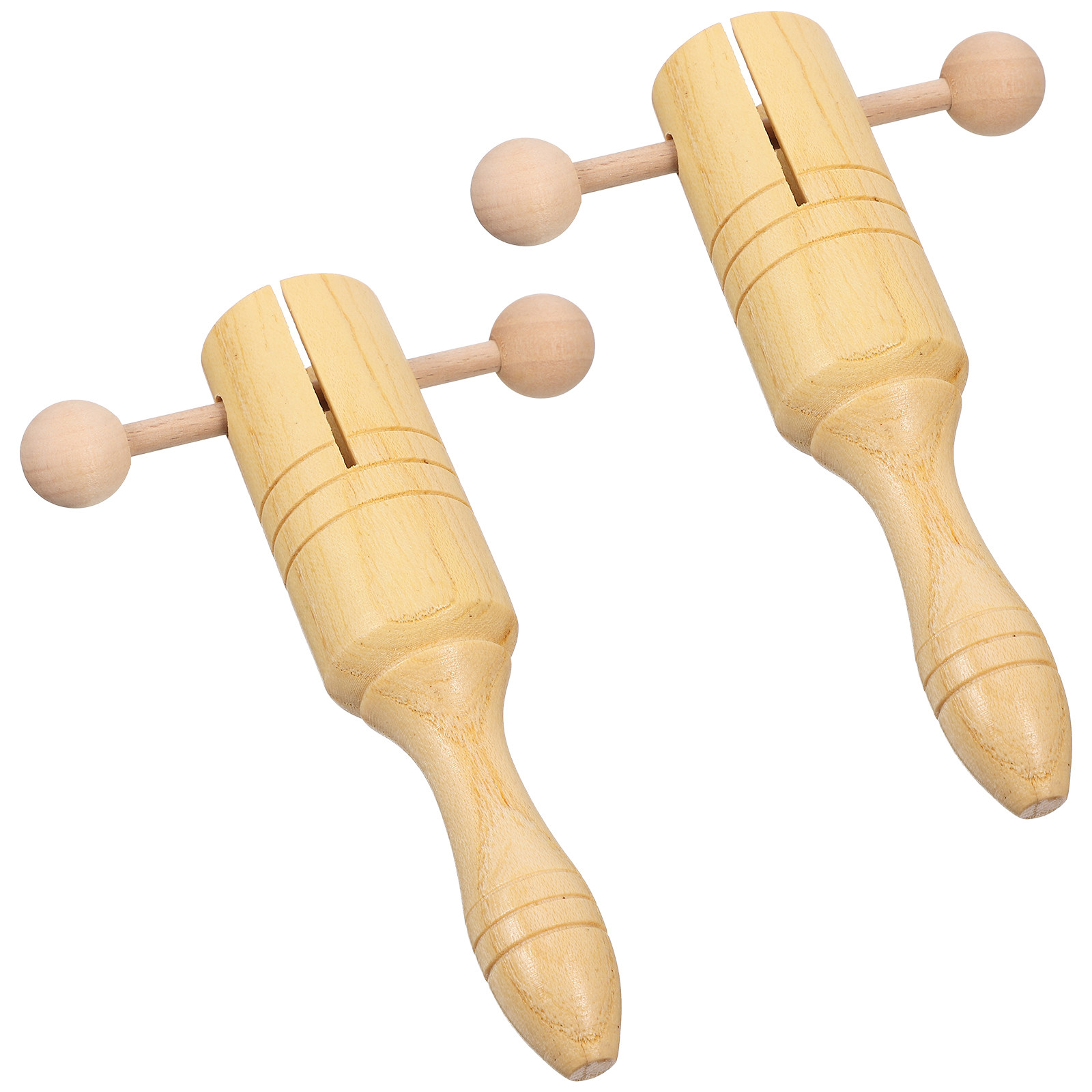 2Pcs Wooden Hand Bells Percuss - Kids Education Bell reseña y precio