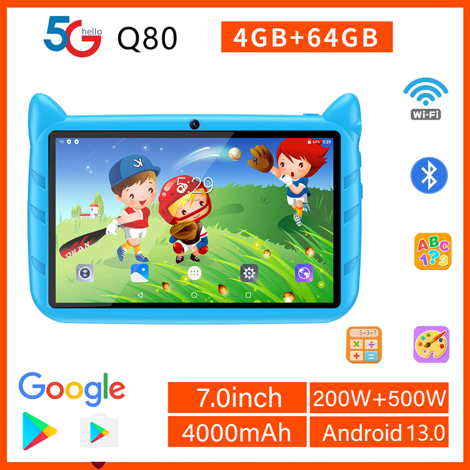 New 7 Inch Global Version 5G W - Kids Education Tablet reseña y precio