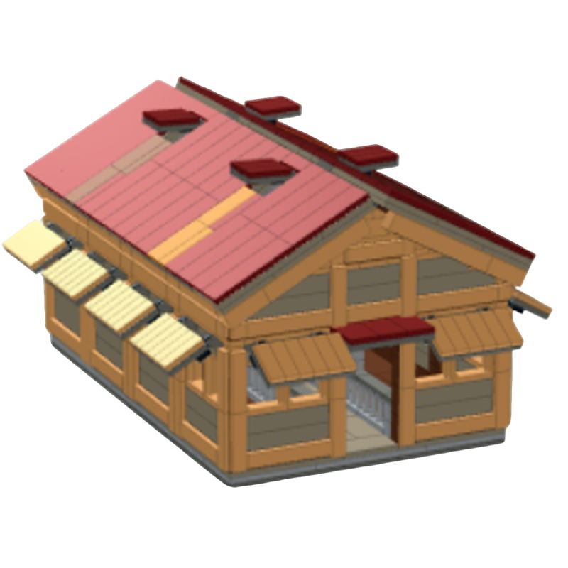 1115pcs MOC Pig Pen Town Plan  - Kids Education Plan reseña y precio