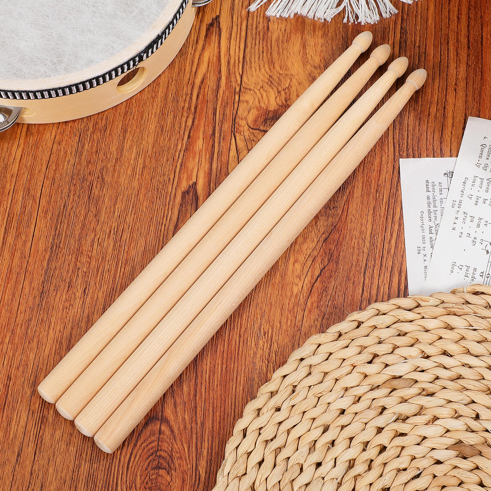 4pcs Children Drum Sticks Mapl - Kids Educational Songs reseña y precio