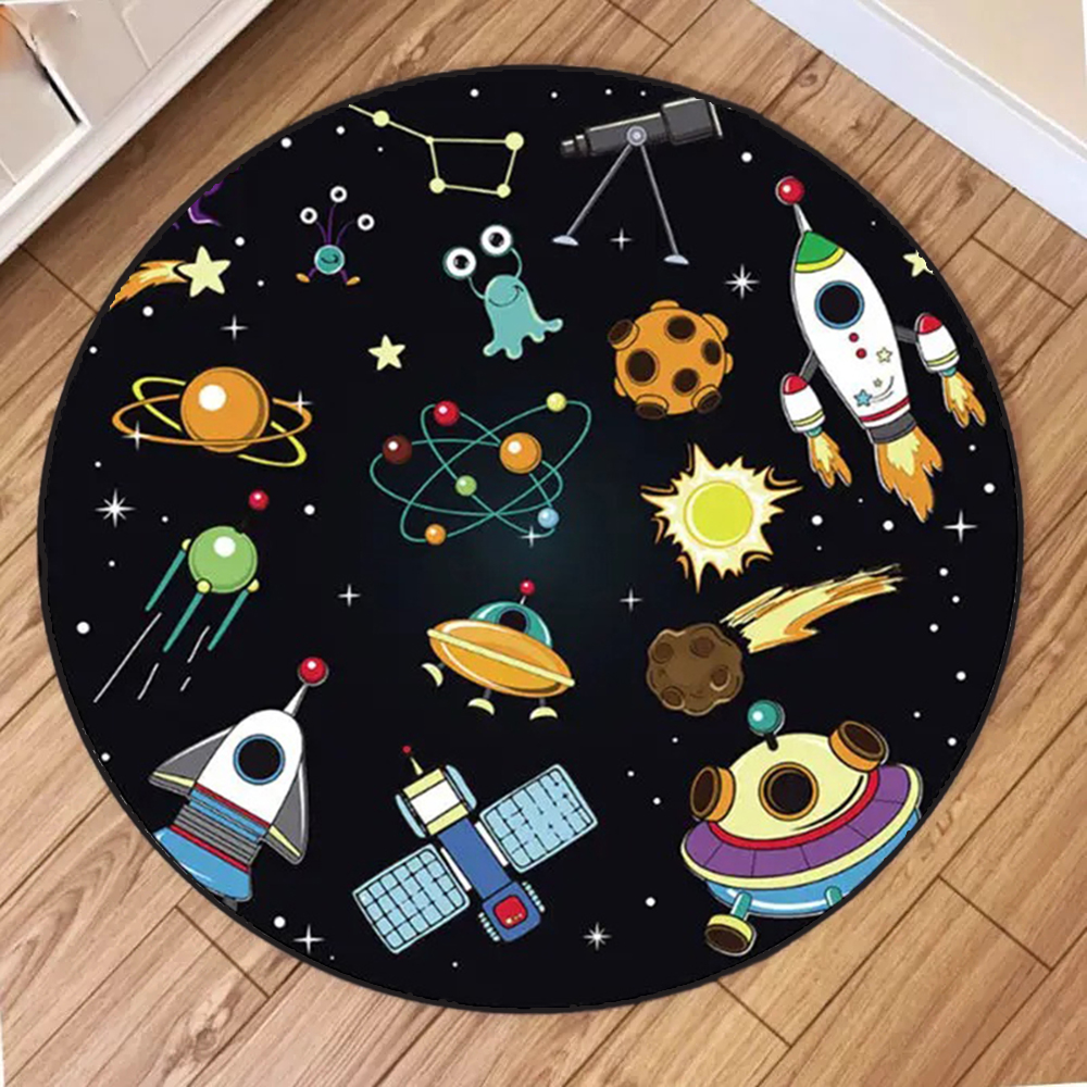 Kids Space Round Rug Collectio - Kids Education Rug reseña y precio