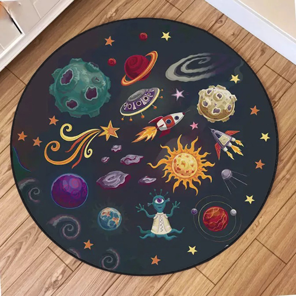 Kids Space Round Rug Collectio - Kids Education Rug reseña y precio