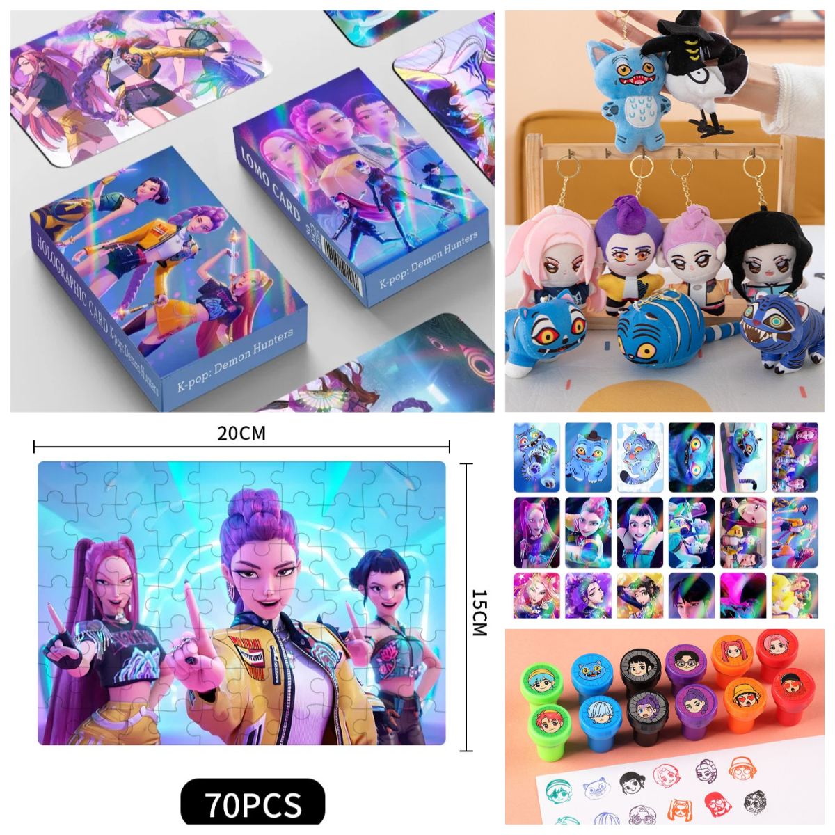 Cartoon Plush Keychain & Puzzl - Kids Education Card reseña y precio